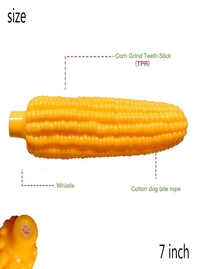 Smart Pups Squeaky Toys for Puppy,Corn-Shaped Toys for Teething, Dog Chew Toys with Squeak Puppies Toys for Small Dogs and Pyppy(Yellow Color) - Image 3